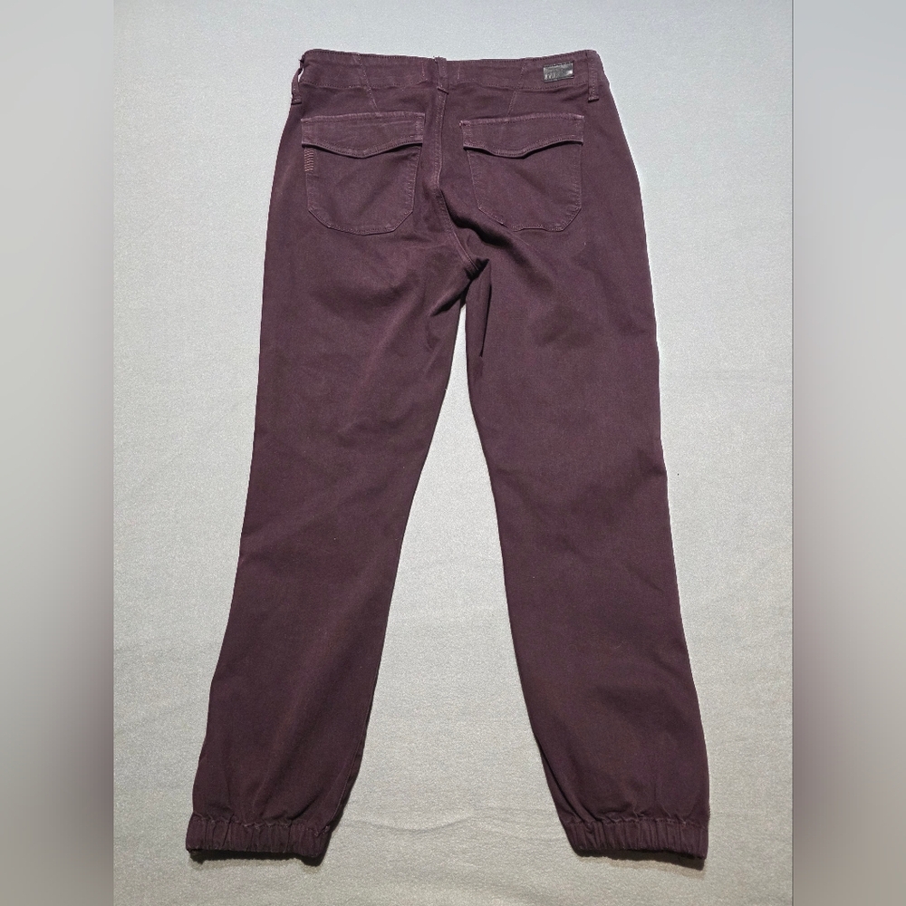 PAIGE Women's Joggers - Deep Cherry EUC Sie 28 - Waist 29 Inch - Inseam 25 - Picture 4 of 5